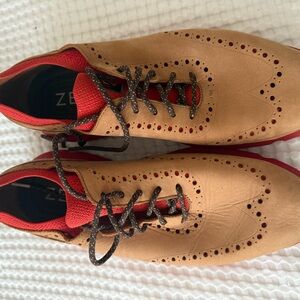 Cole Haan Tan and Red Men's Oxfords